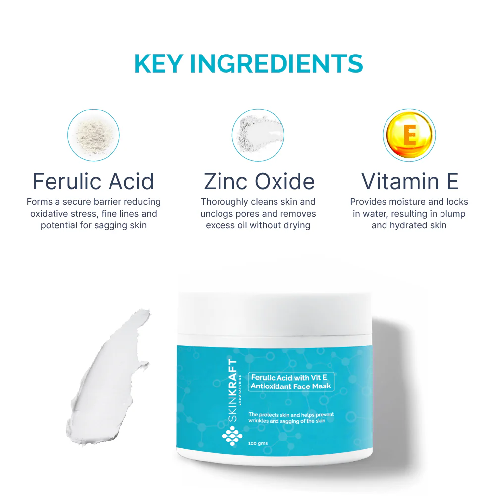 Ferulic Acid with Vit E Antioxidant Face Mask - Image 4