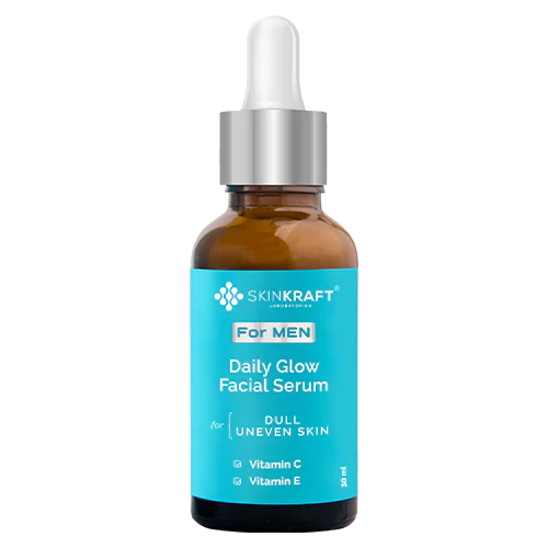 SK Men Daily Glow Facial Serum with Vitamin C, Vitamin E, and Green Tea
